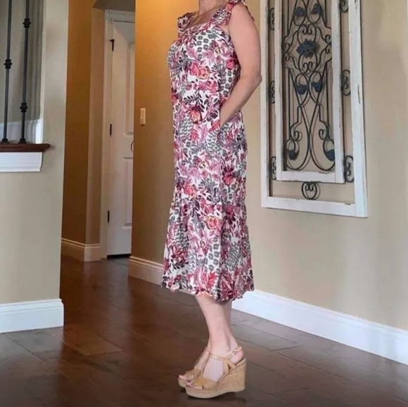 Knox Rose Flutter Short Sleeve A-Line Dress Size M - Picture 3 of 10